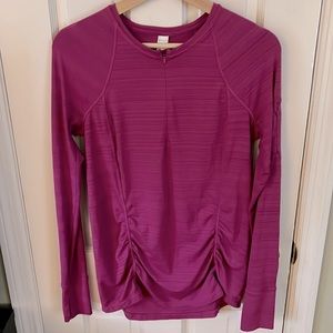 Athleta stretch zip workout running long sleeve top